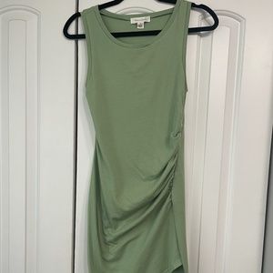 Treasure and Bond Ruched Side Mini Dress